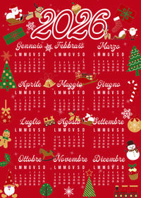 STROFINACCIO BENNY CALENDARIO 60X80 Tellini S.r.l. Ingrosso Abbigliamento